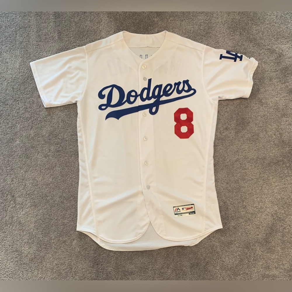 Authentic Los Angeles Dodgers Manny Machado Home Jersey (Majestic)